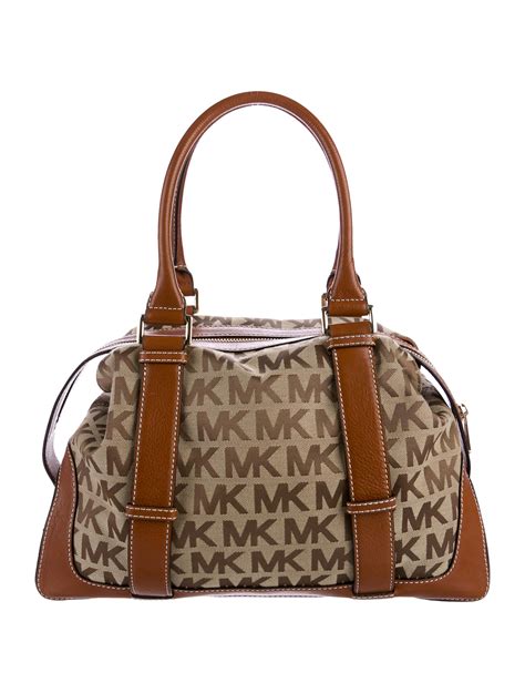 michael kors fabric purses|shoulder bag Michael Kors purse.